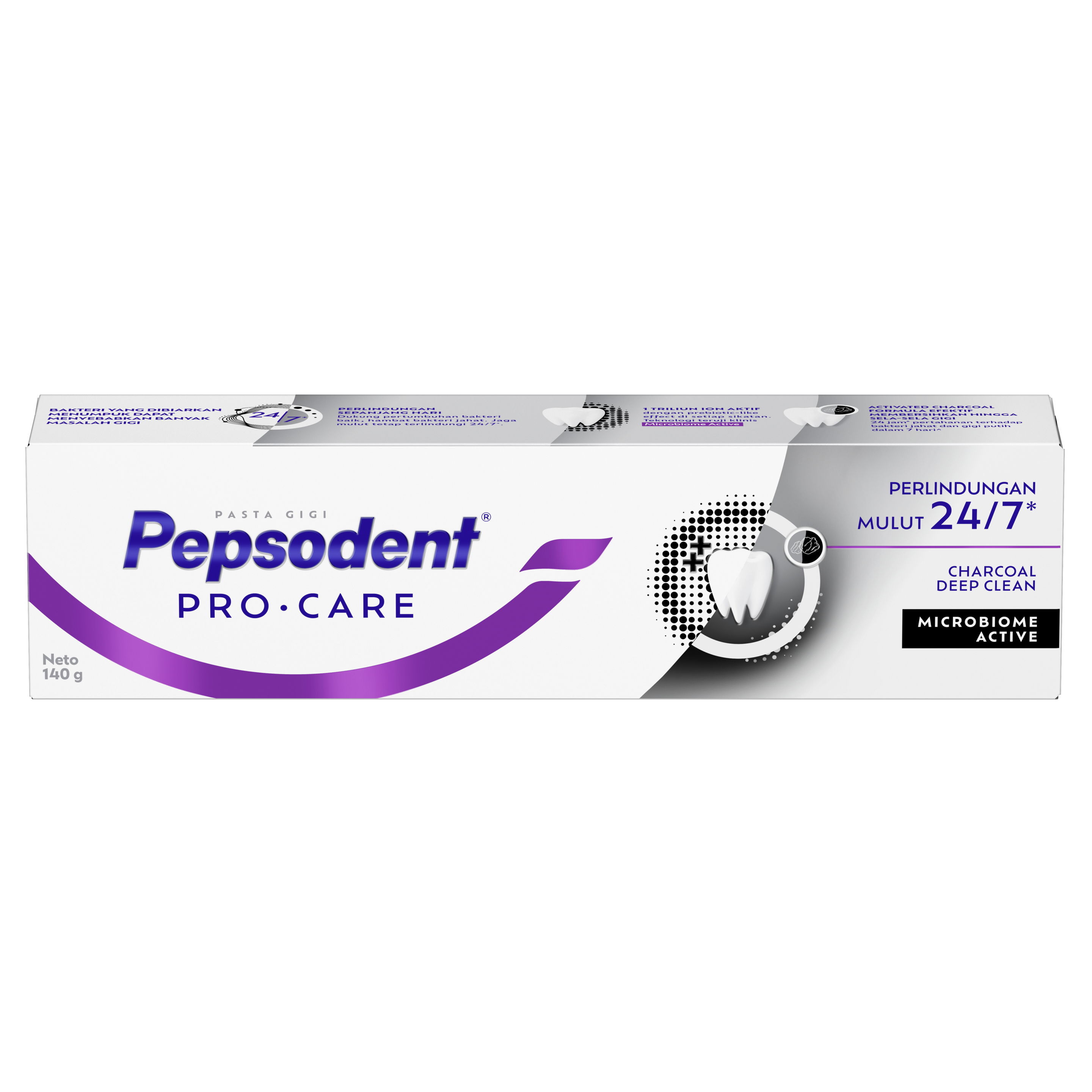 Pasta Gigi Pepsodent PRO CARE Charcoal Deep Clean 140G