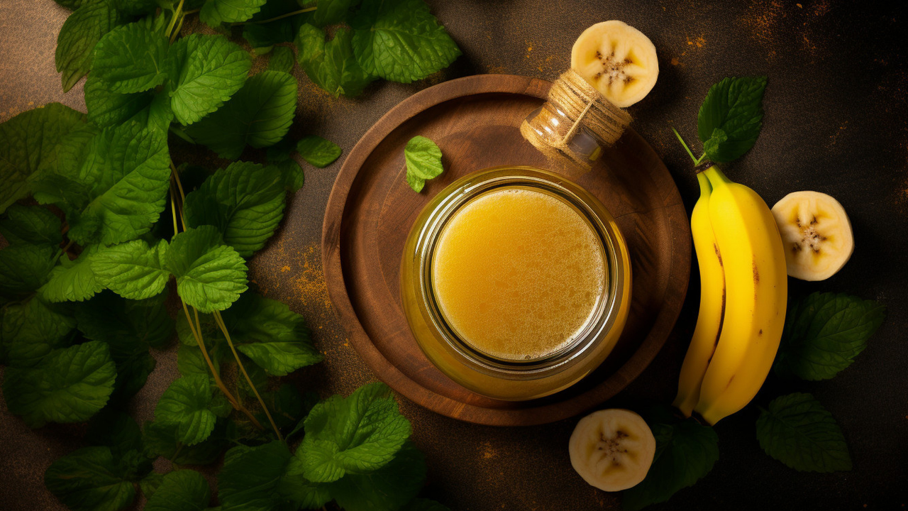 3. Banana & Olive Oil Treatment:
