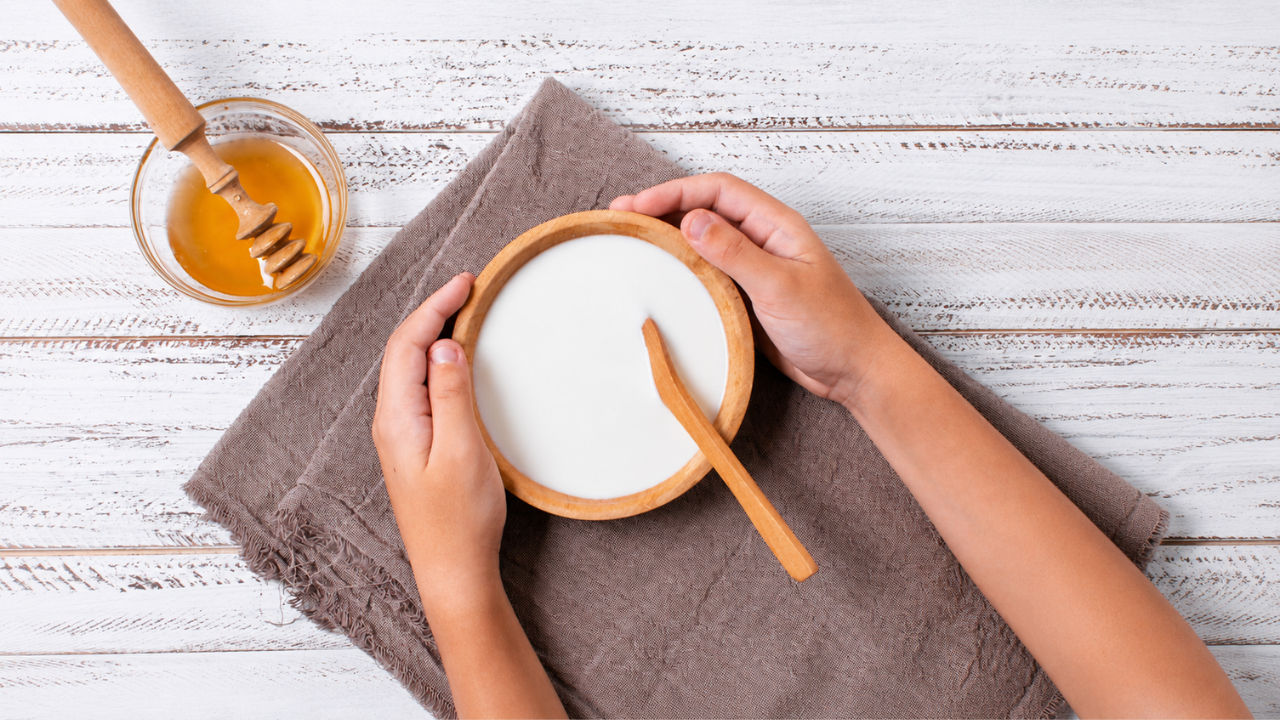 1. Coconut Milk & Honey Mask: