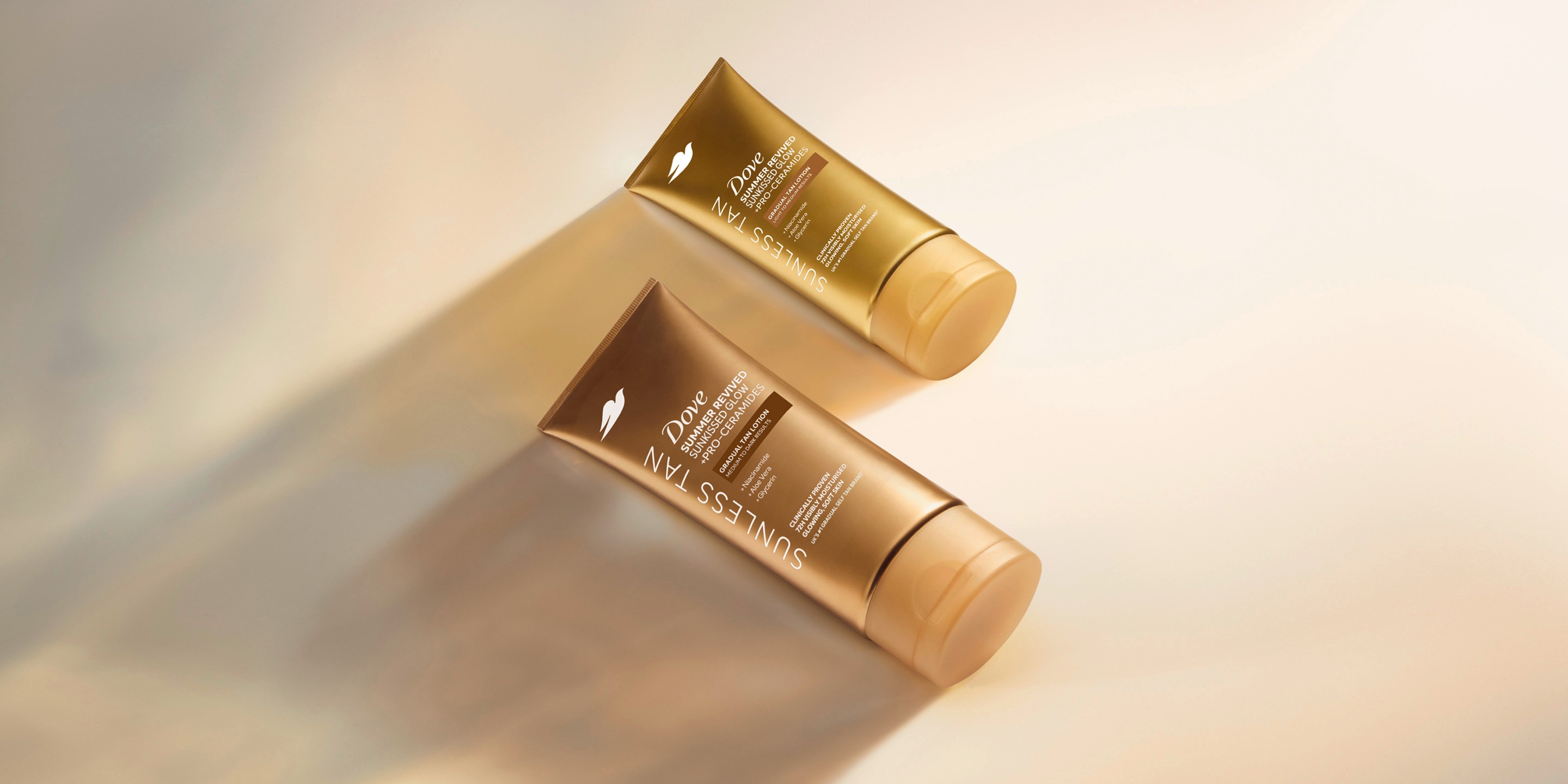Banner showcasing Dove product variants