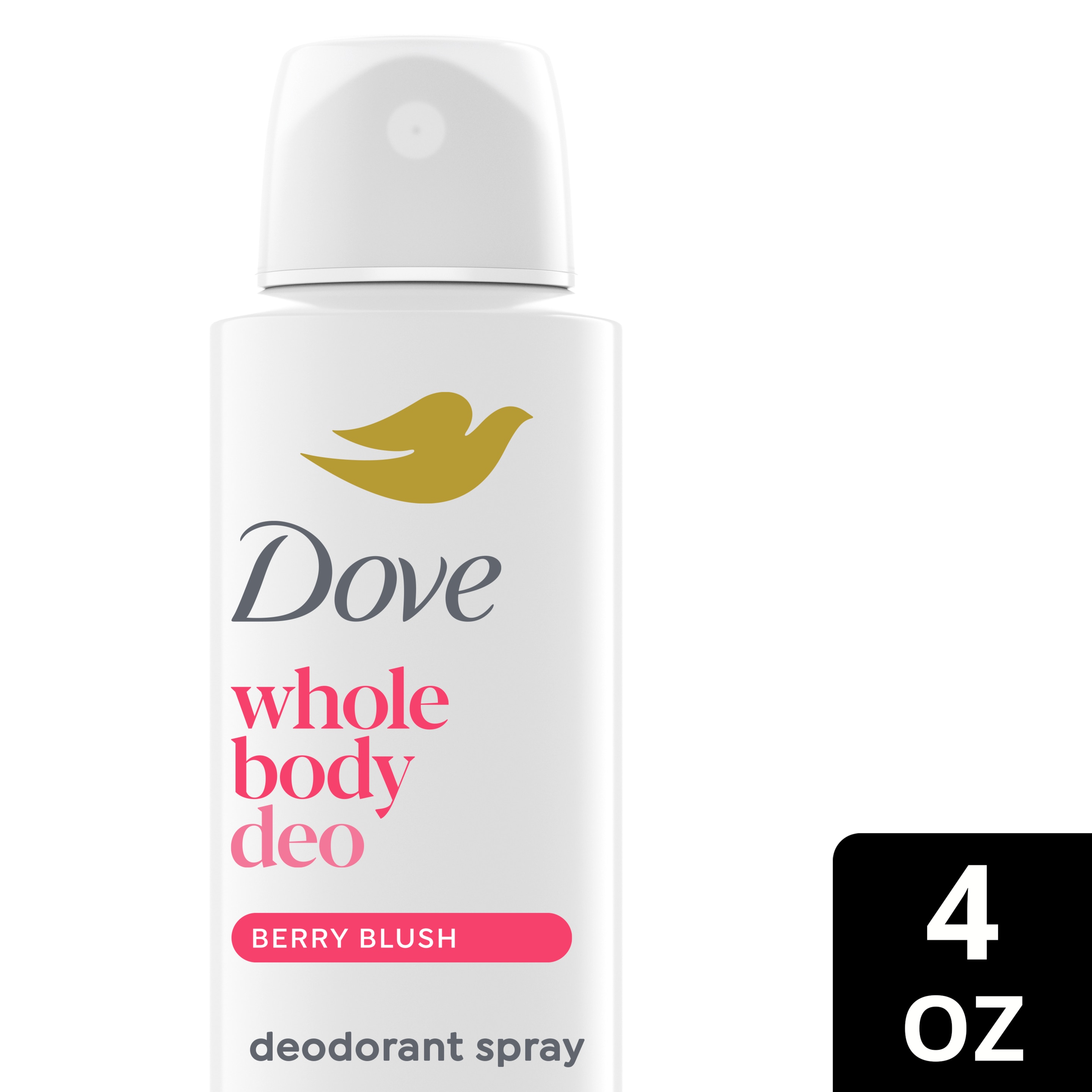 Dove Berry Blush Alcohol-Free Whole Body Deodorant Spray packshot