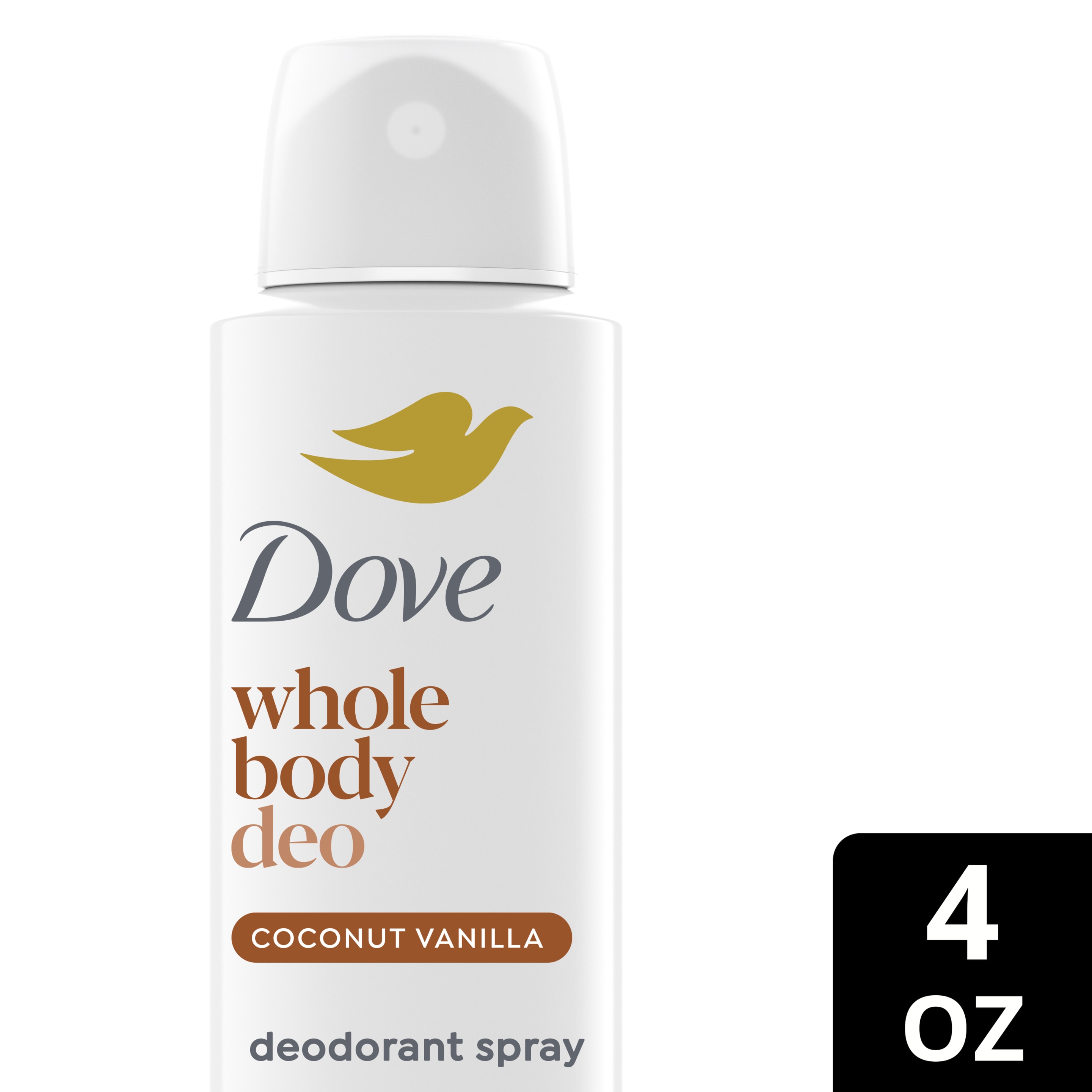 Dove Coconut Vanilla Alcohol-Free Whole Body Deodorant Spray