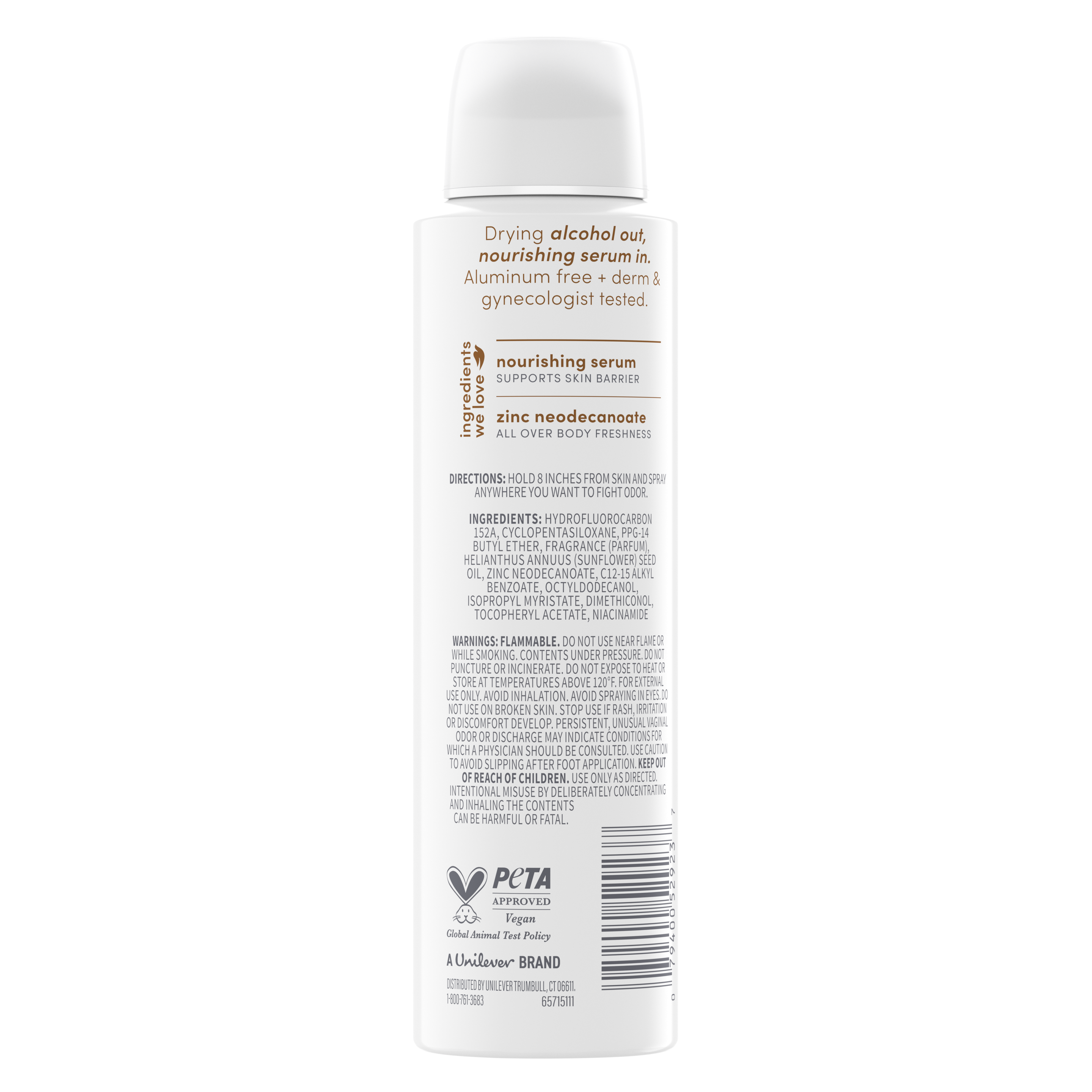 Coconut Vanilla Alcohol-Free Whole Body Deodorant Spray