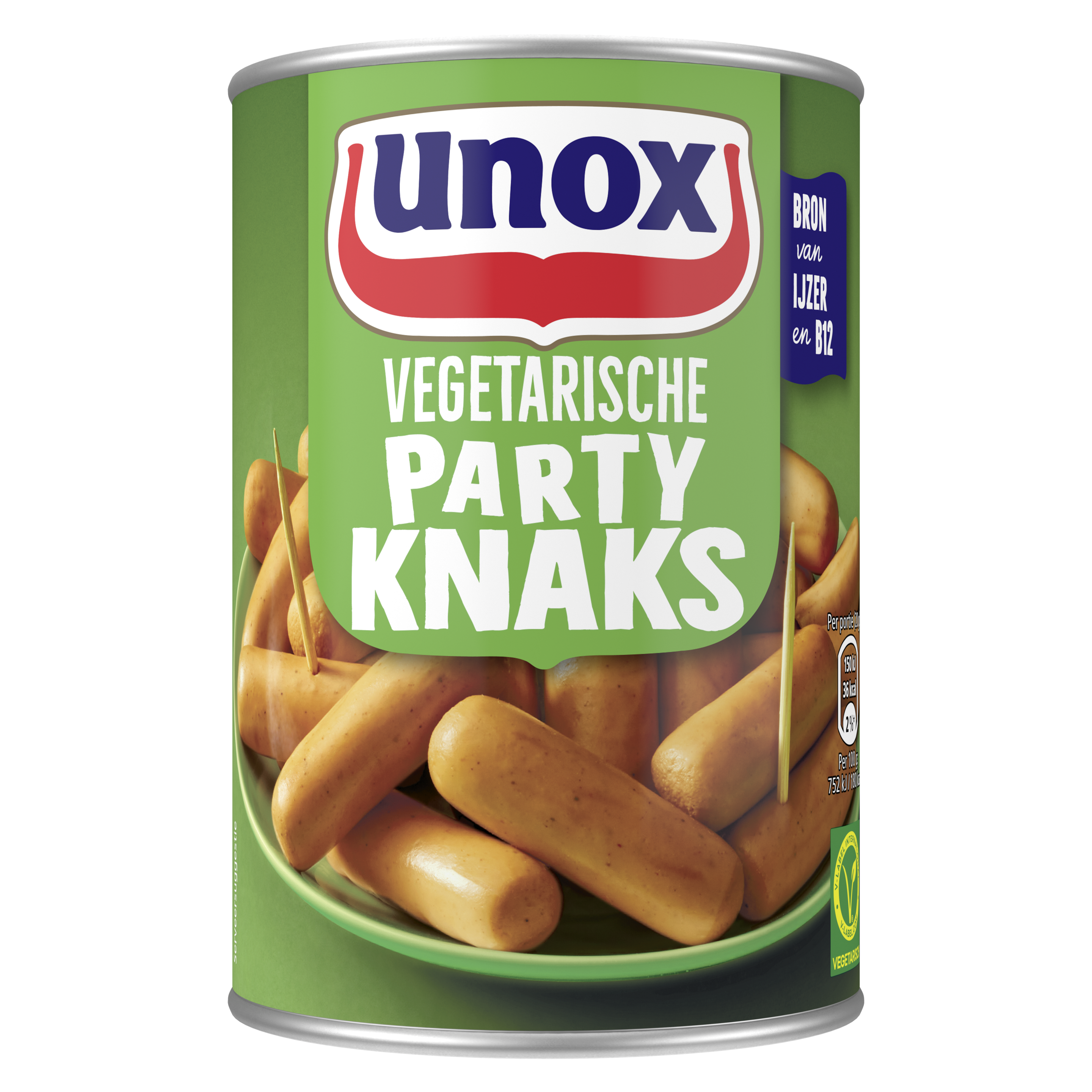 Unox Vegetarische party knaks 400g packshot