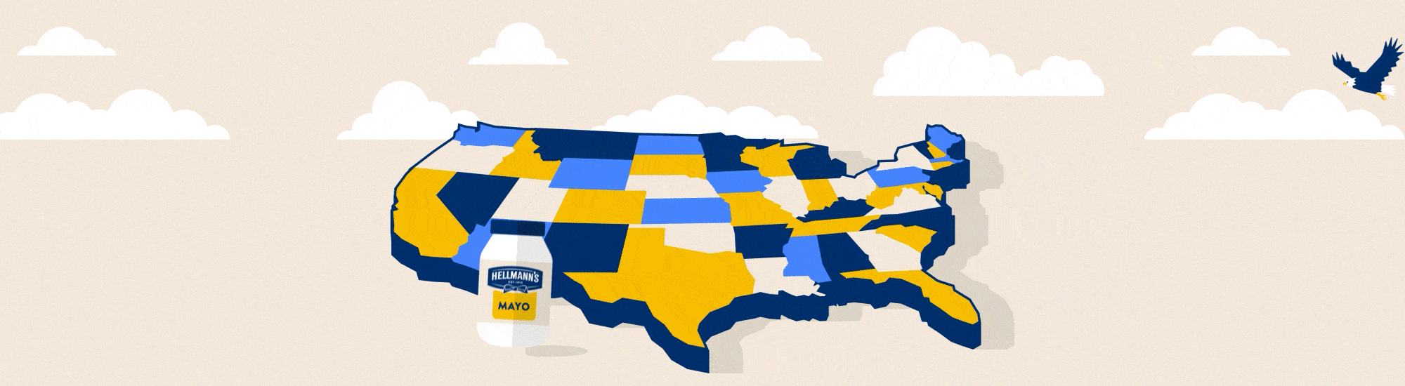 Hellmann's Map for America's Sandwich