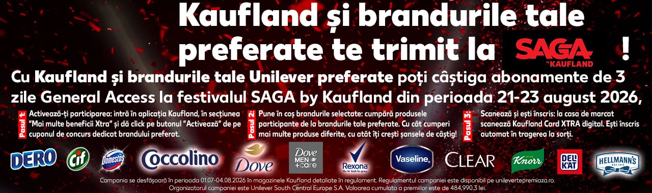 kaufland si brandurile tale preferate te trimit la saga banner