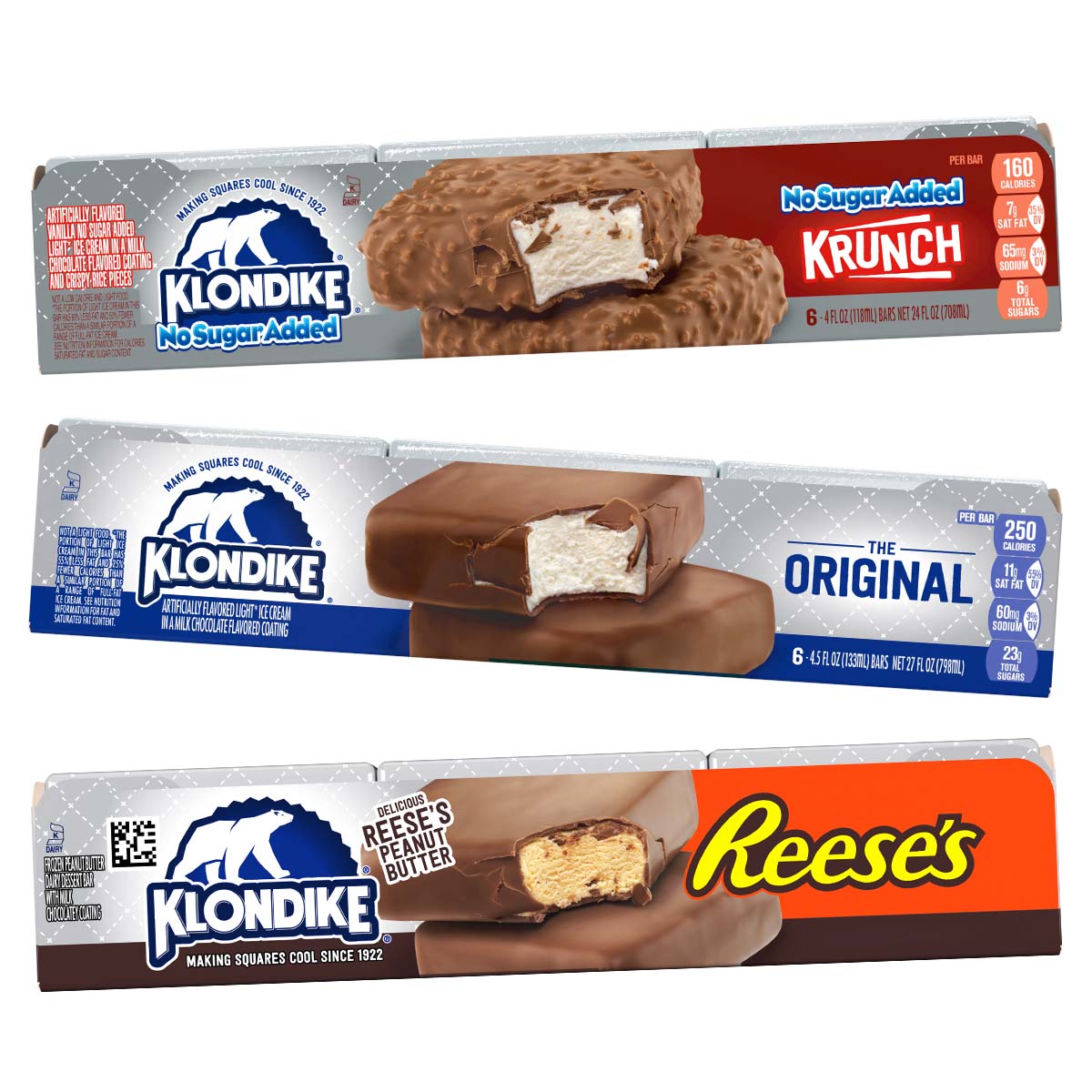 Klondike Ice Cream Bars Selection