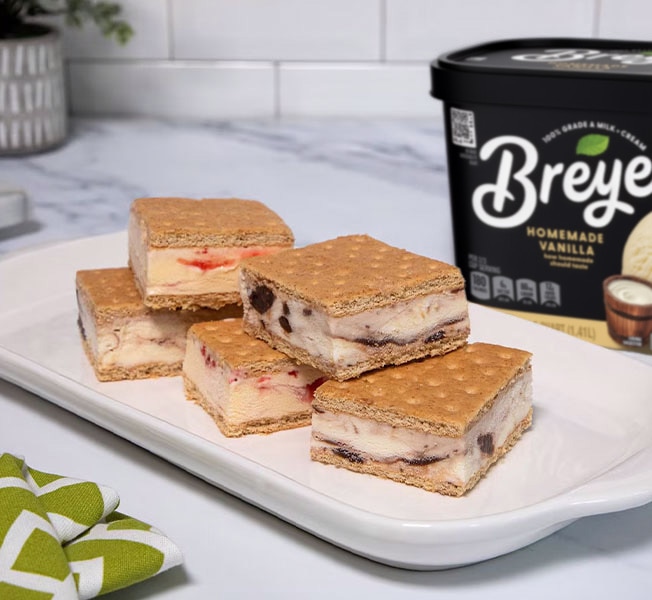 Homemade Graham Cracker Ice Cream Sandwiches