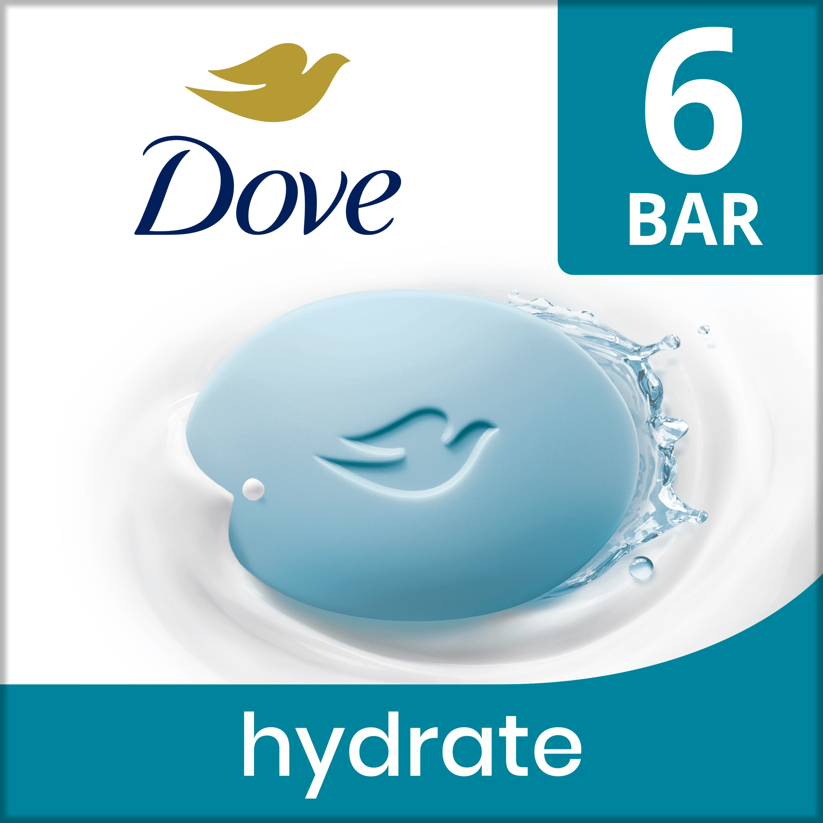 Dove Hydrating Beauty Bar 6 bar 3.75oz packshot