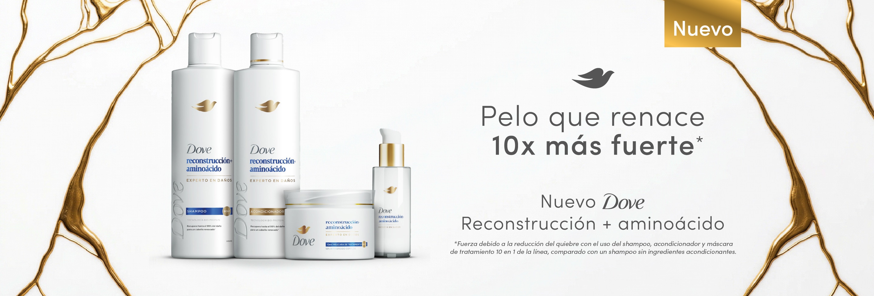 Nuevo Dove reconstrucción + aminoácido