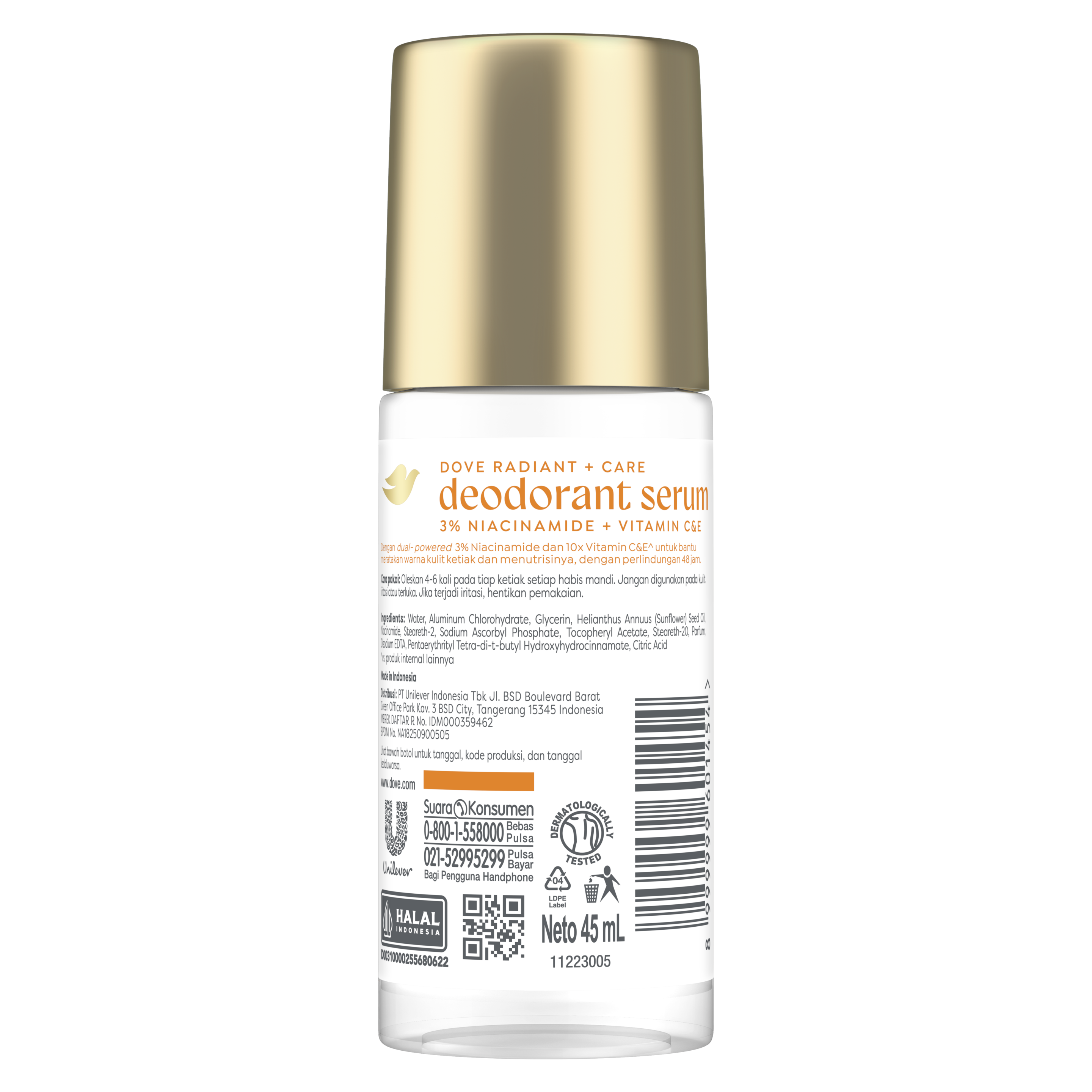Deodorant Serum Roll On 3% Niacinamide + 10x Vitamin C&E