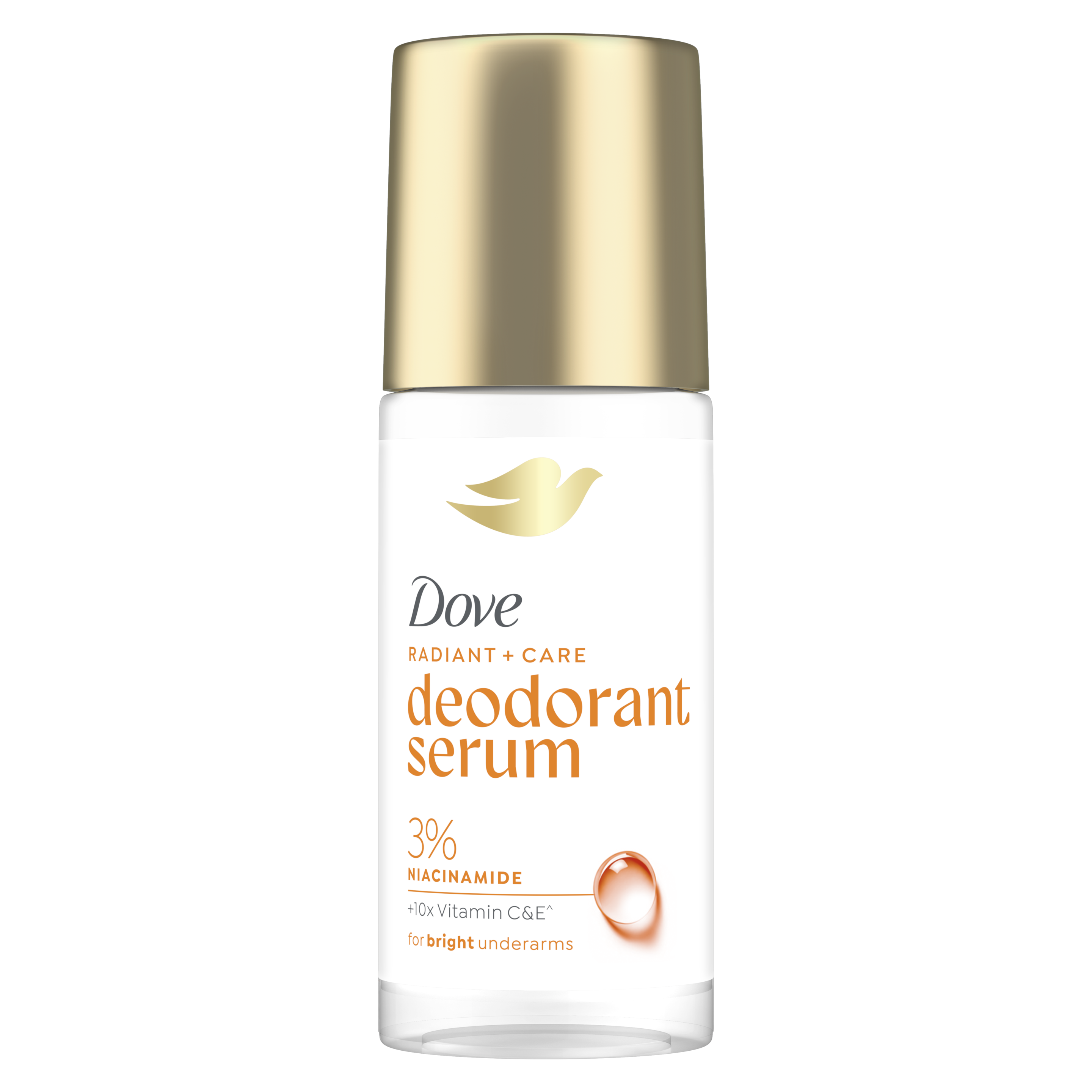 Dove Deodorant Serum Roll On 3% Niacinamide + 10x Vitamin C%E packshot