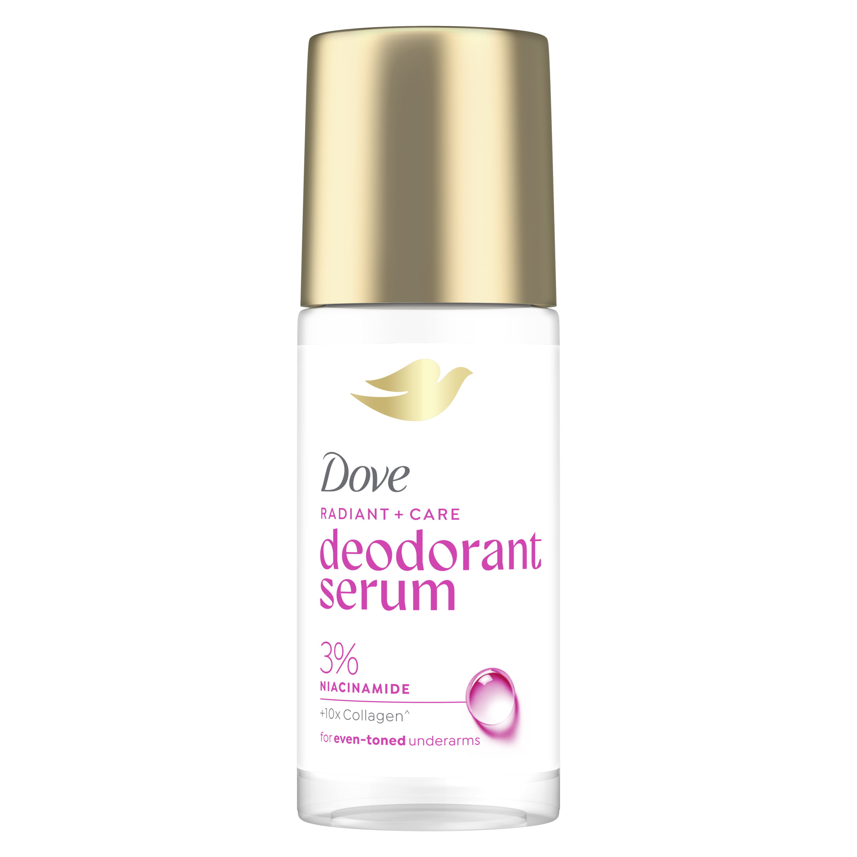 Dove Deodorant Serum Roll On 3% Niacinamide + 10x Collagen packshot