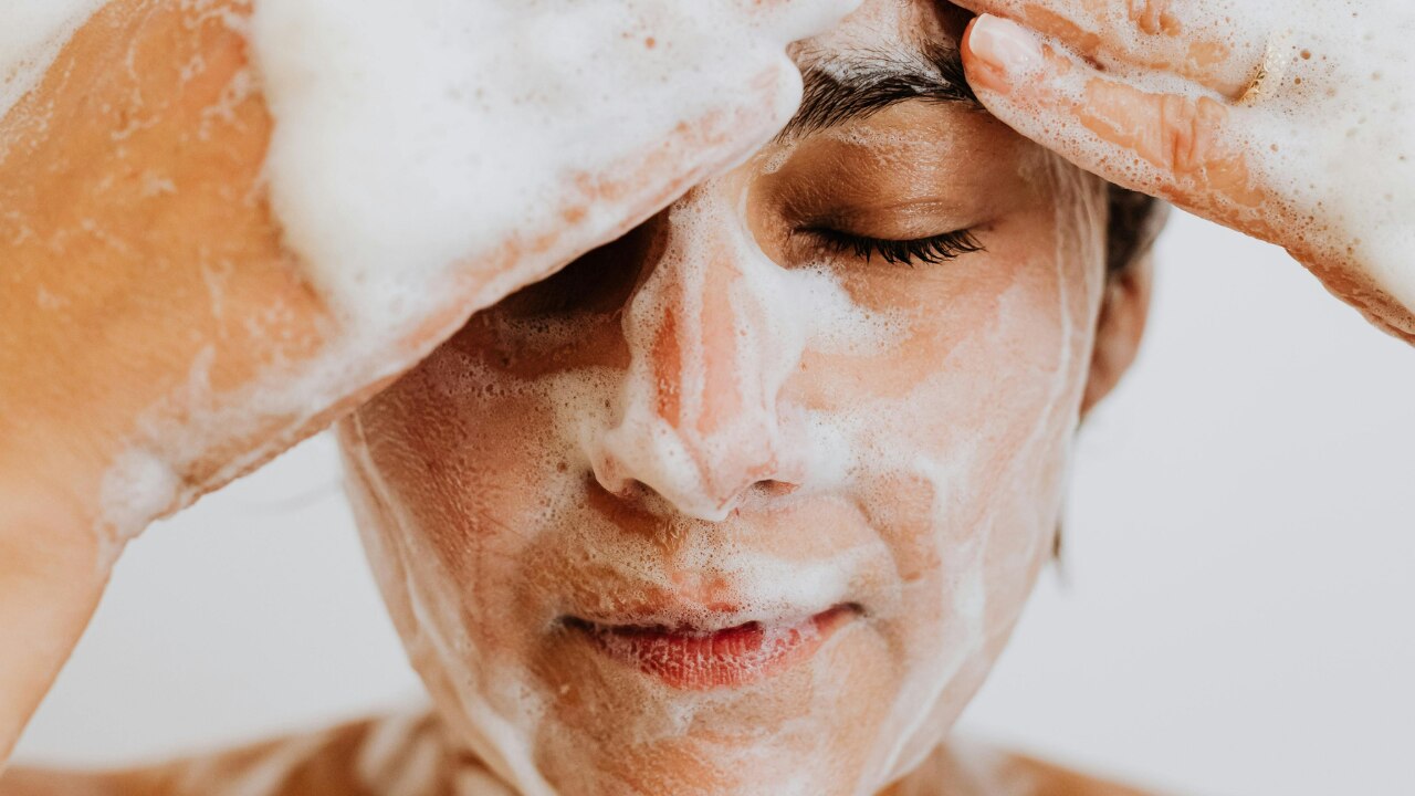 Harsh cleansers can disrupt the skin's natural balance