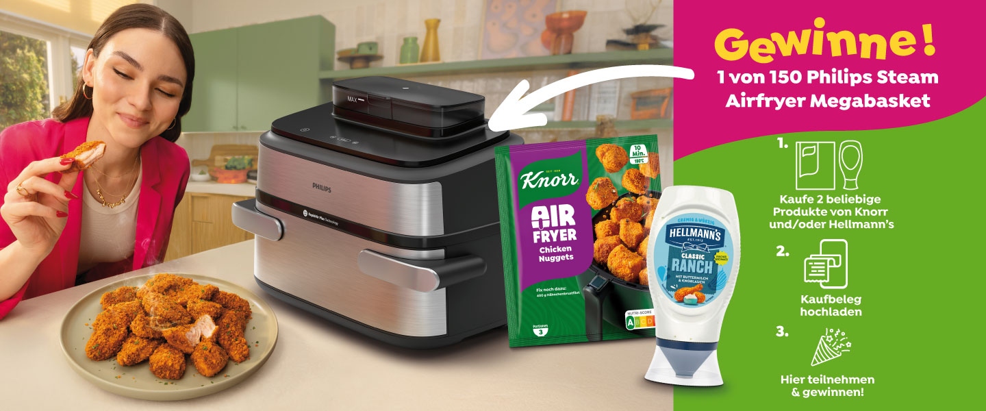 Knorr & Philips: Air Fryer Gewinnspiel