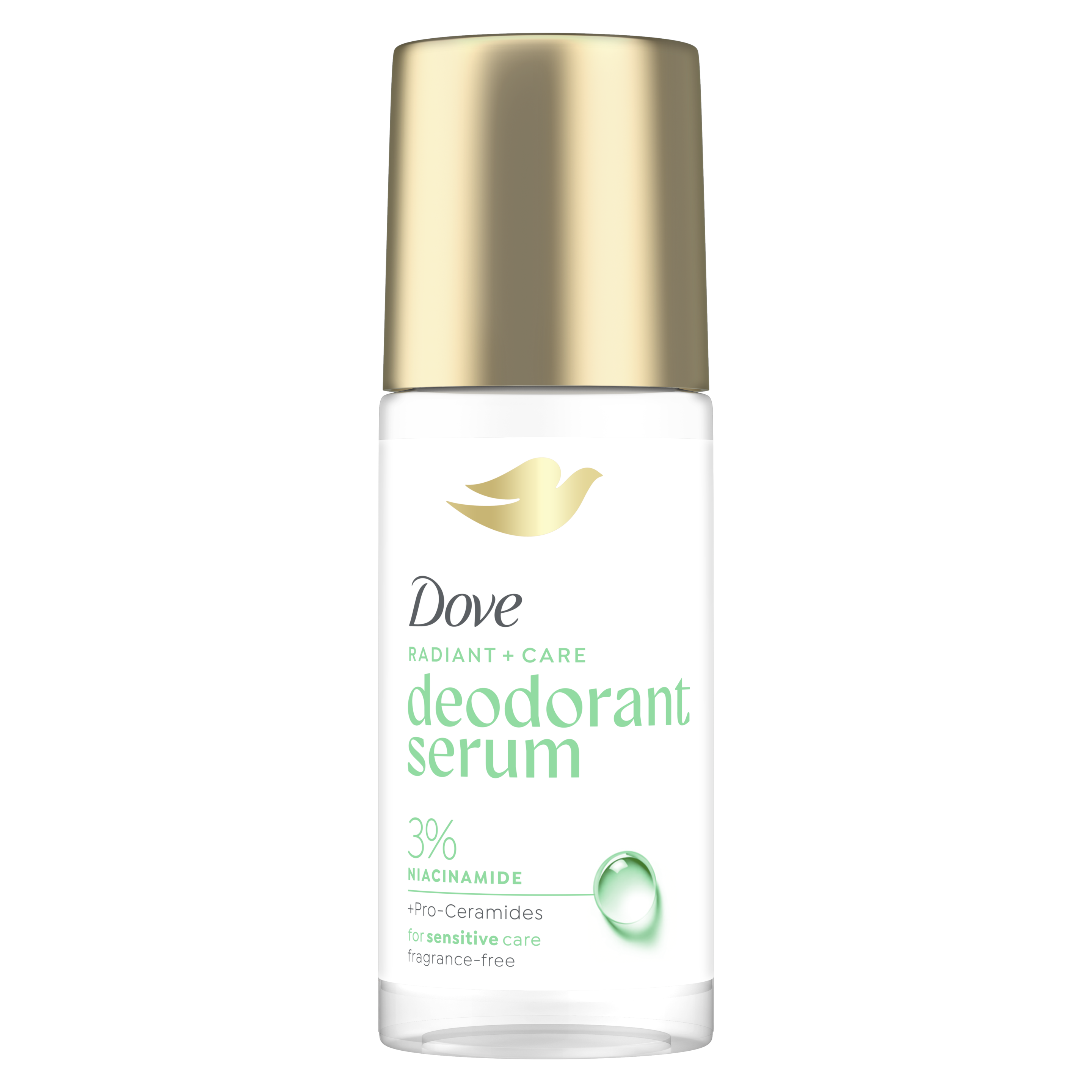 Dove Deodorant Serum Roll On 3% Niacinamide + Pro-Ceramides Sensitive packshot