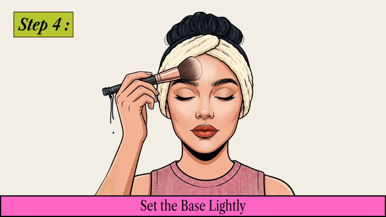Step 4: Set the Base Lightly