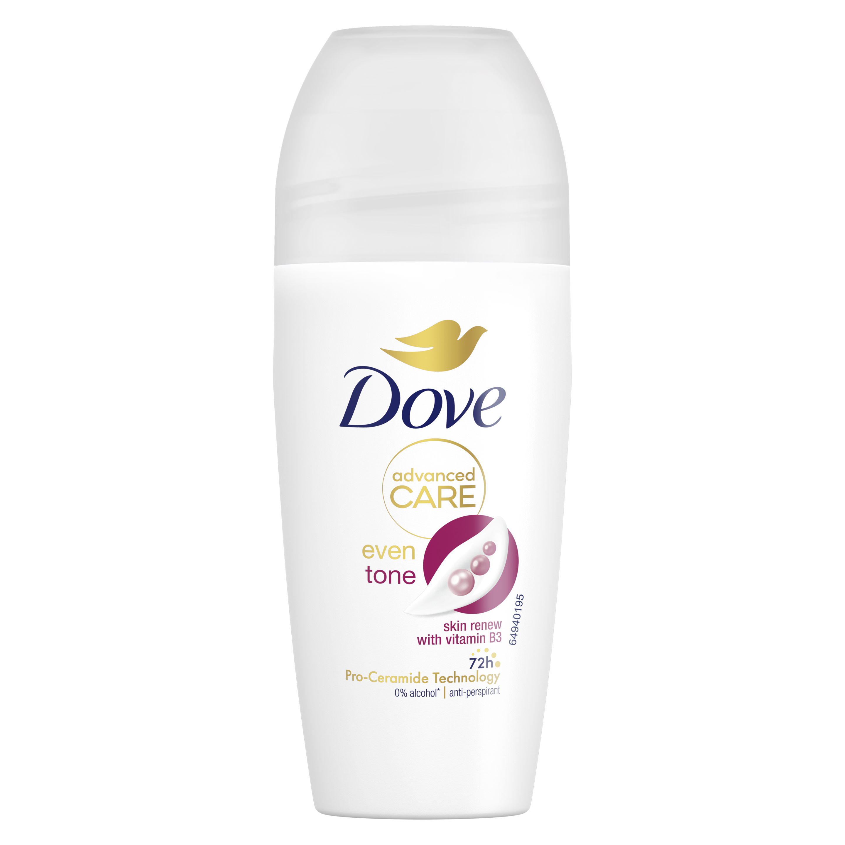 Dove Even Tone Skin Renew Antiperspirant Deodorant Roll-On 50ml packshot