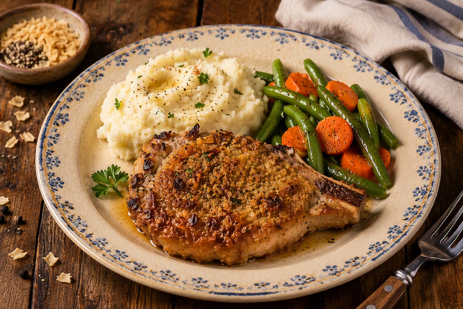 Onion-baked Pork Chops