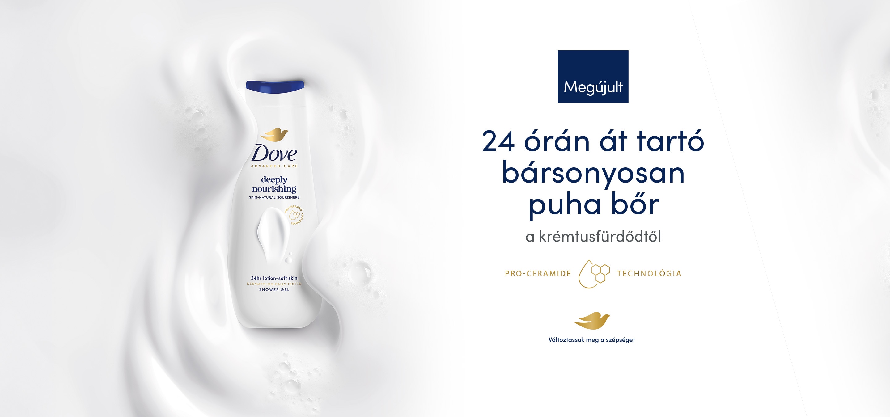 Lépj szintet a Dove Advanced Care krémtusfürdőkkel!