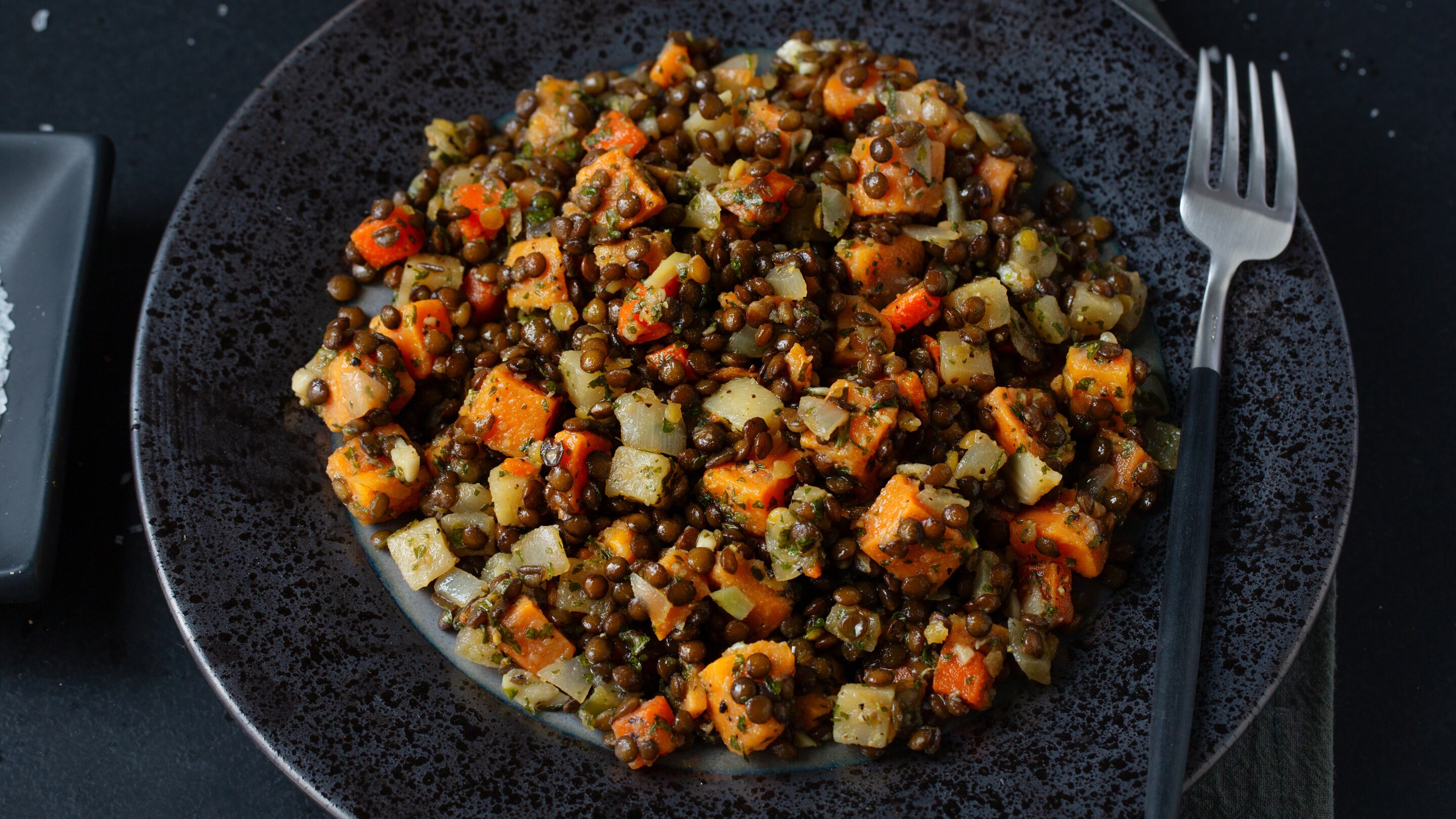 Lunch: Lentil and Vegetable Salad