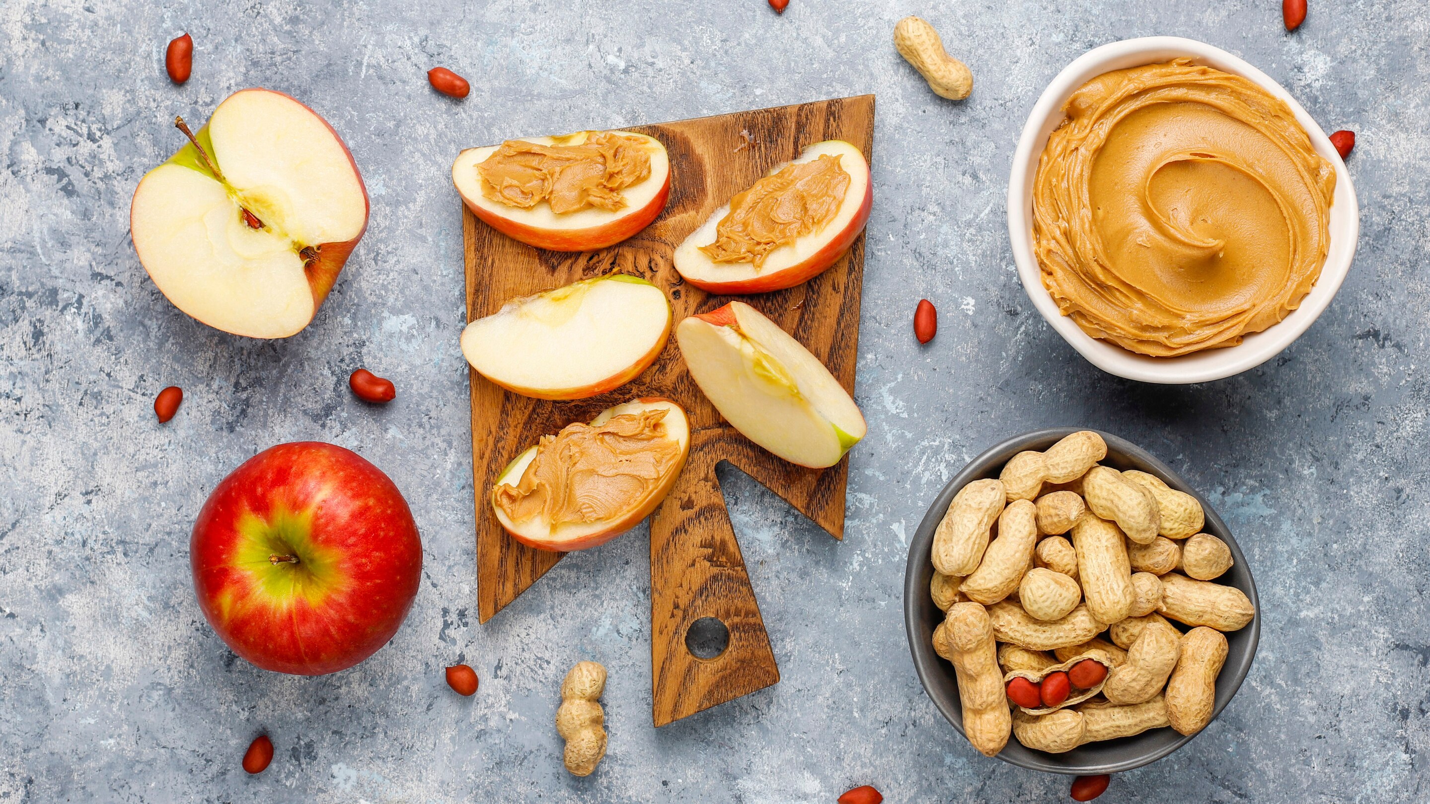 Mid-Morning Snack: Apple with Nut Butter