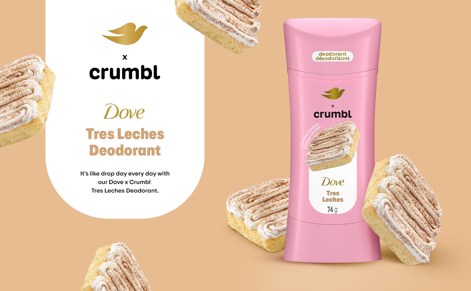 Collection Dove x Crumbl Tres Leches