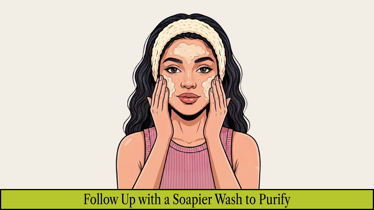 Step 2: Follow Up with a Soapier Wash to Purify