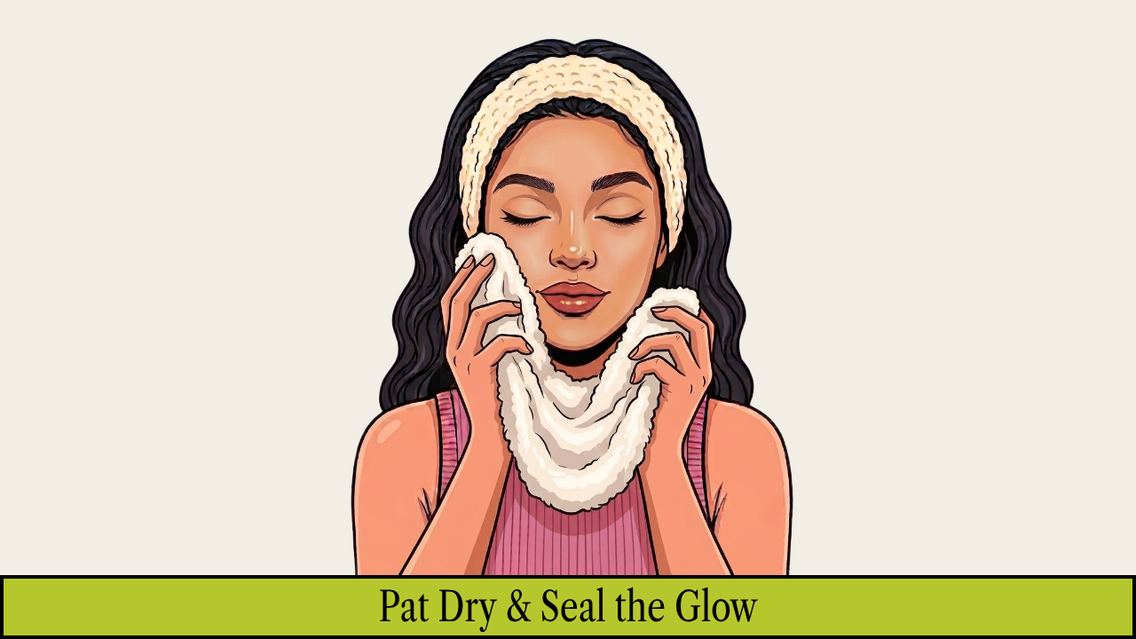 Step 3: Pat Dry & Seal the Glow