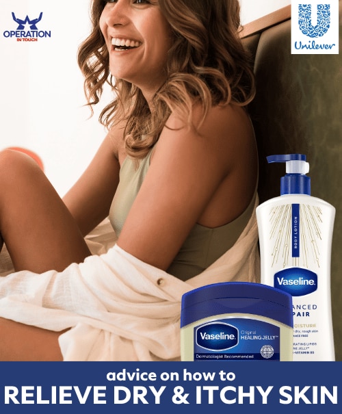 Vaseline relieve dry itchy skin article