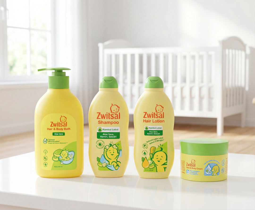 Produk Zwitsal untuk kulit bayi sensitif