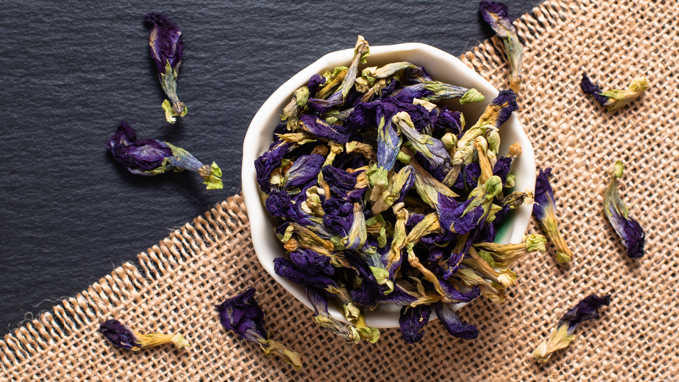 Step 2: Add the Butterfly Pea Flowers