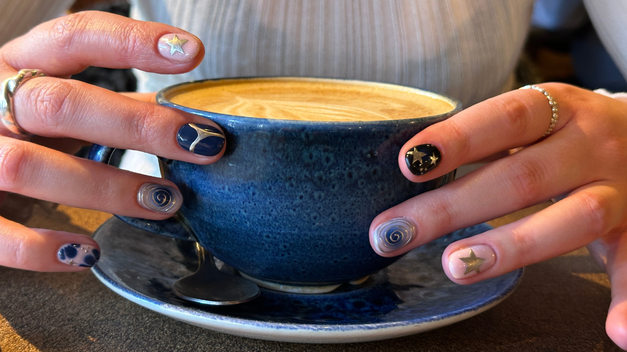 20. Celestial Chrome Nails