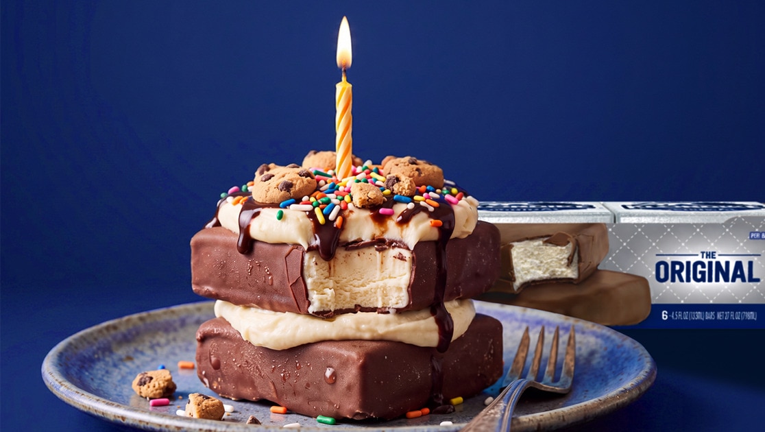 Klondike Bar No-Bake Ice Cream Bar Cake