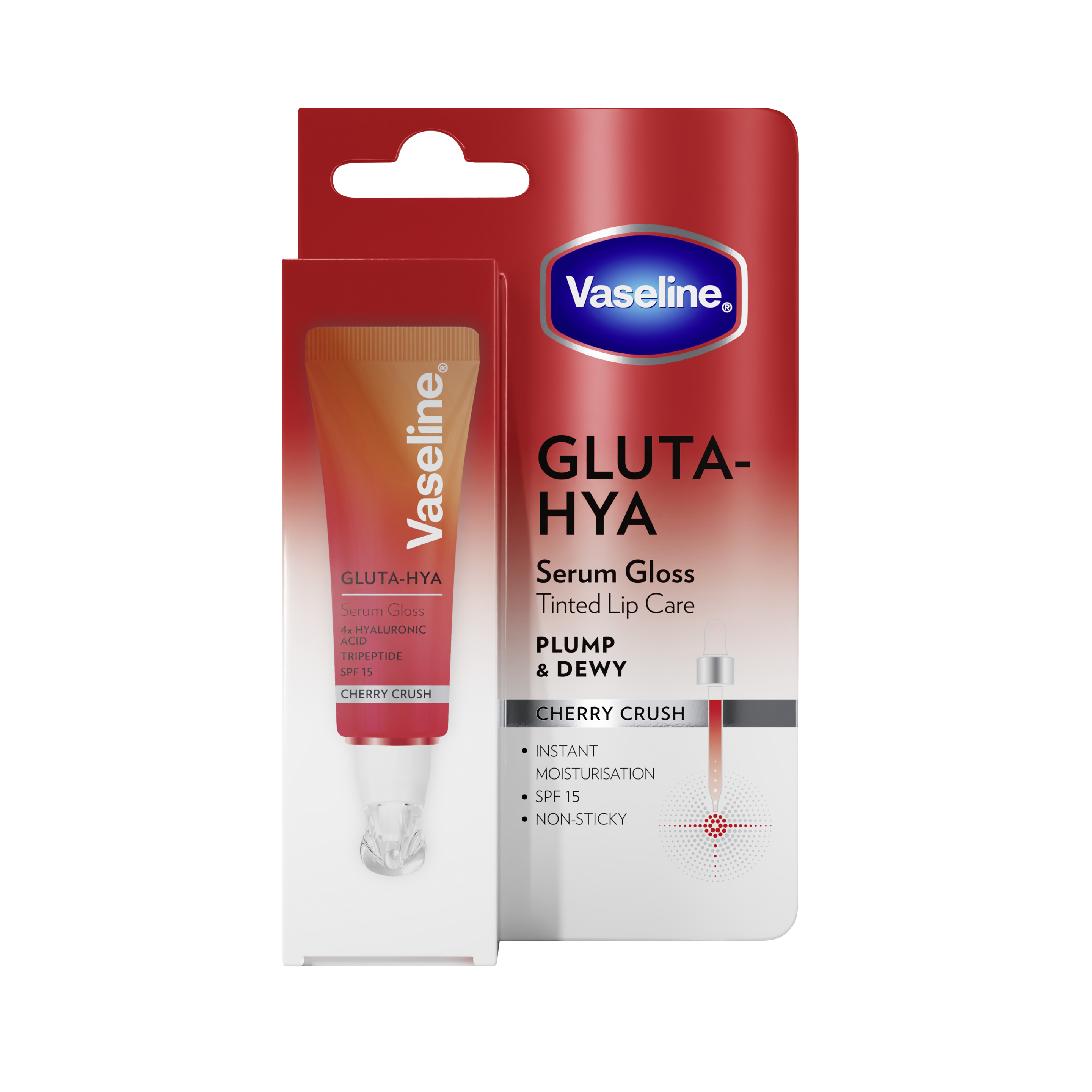 Vaseline Lip Tube Cherry Crush 10ml packshot
