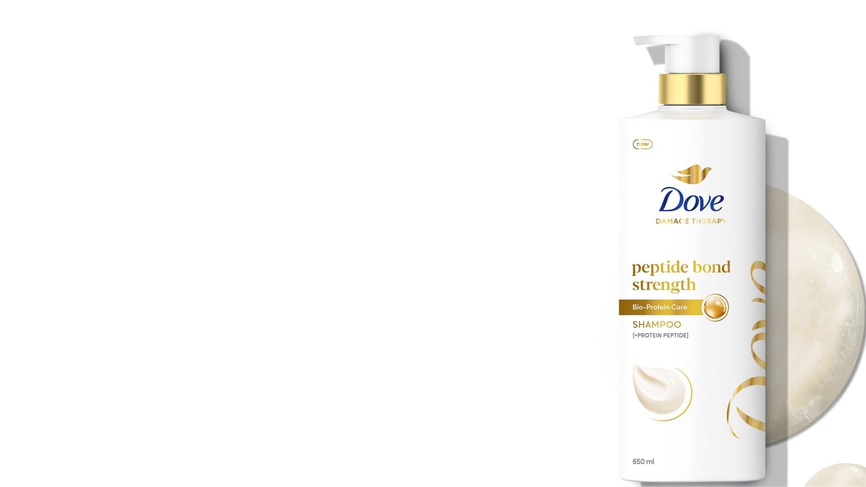 2. Dove Peptide Bond Strength Shampoo – For Oily Hair With Damage Concerns