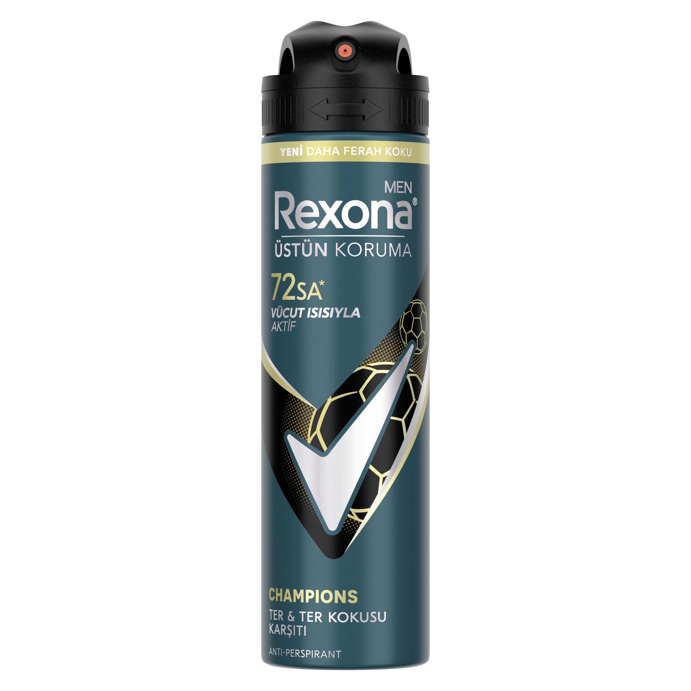 Rexona Men Champions Antiperspirant Erkek Sprey Deodorat 150 ML packshot