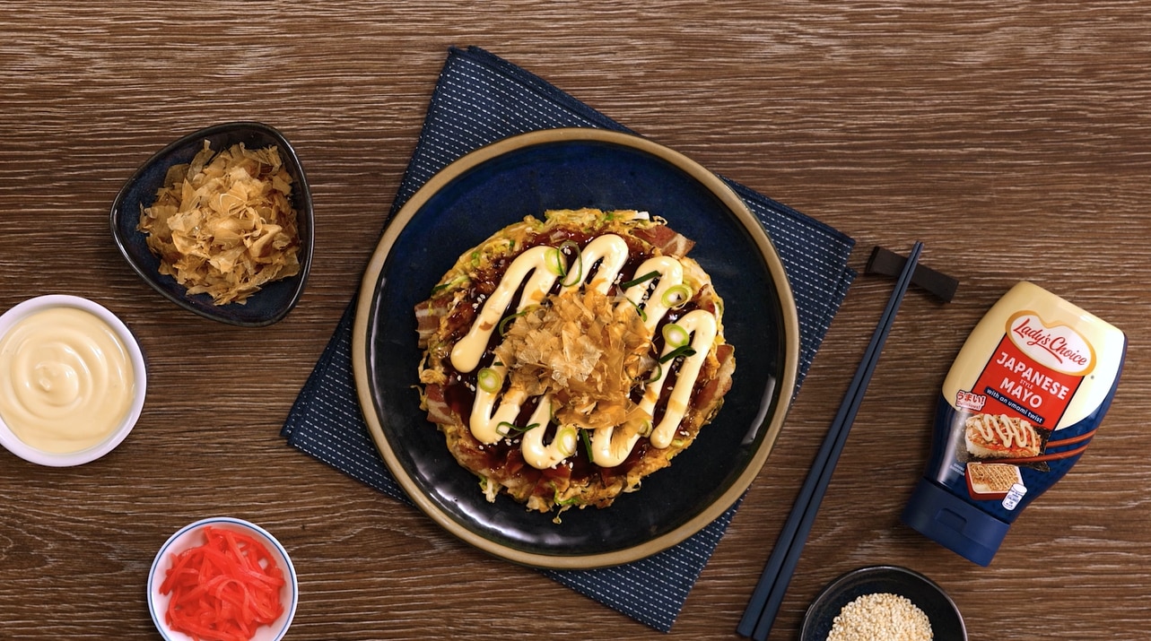 Homemade Okonomiyaki Recipe (Savory Japanese Cabbage Pancake)