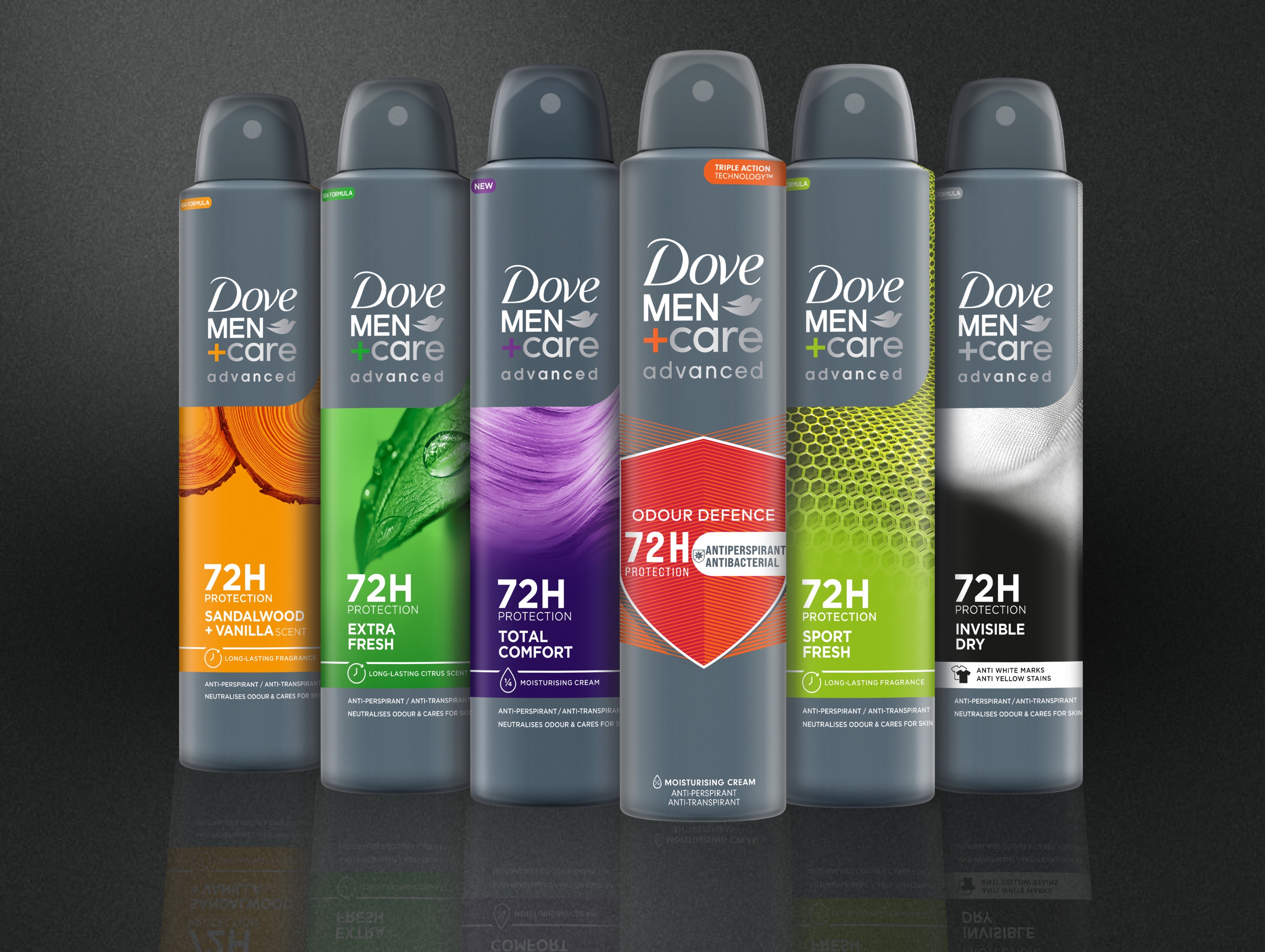 Dove Men+Care Advanced Care Deo Range