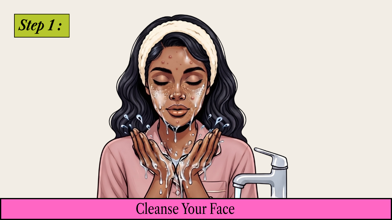 Step 1: Cleanse Your Face