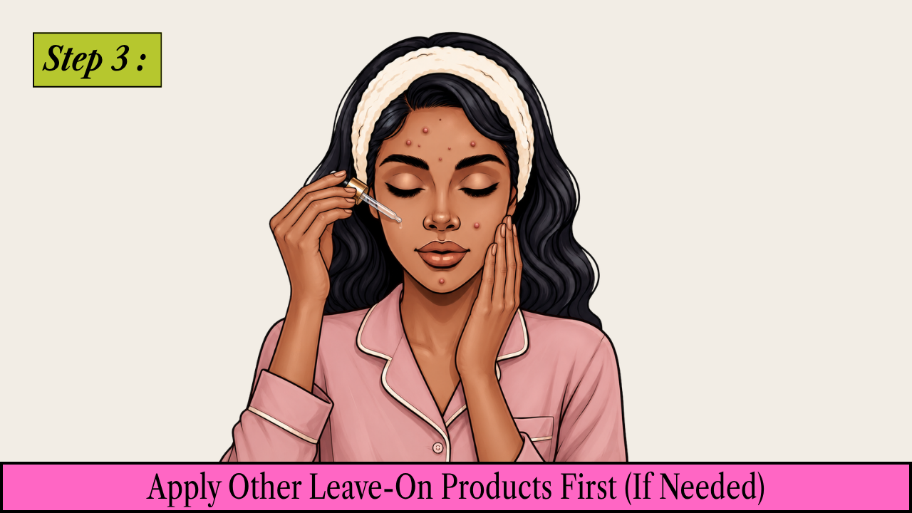Step 3: Apply Other Leave-On Products First (If Needed)