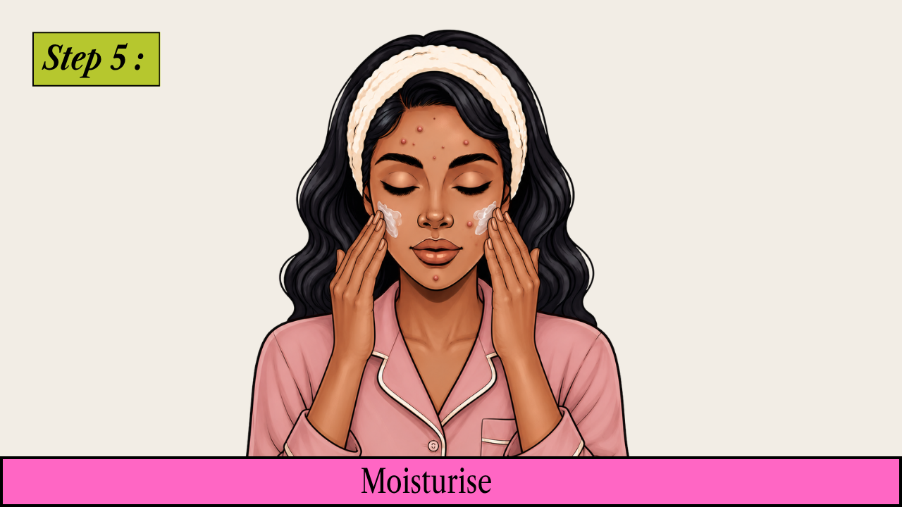 Step 5: Moisturise