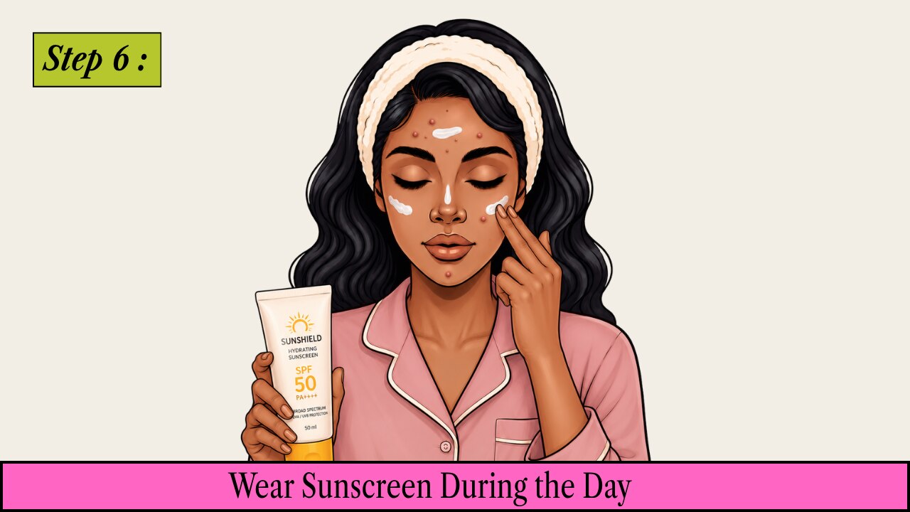 Step 6: Wear Sunscreen During the Day