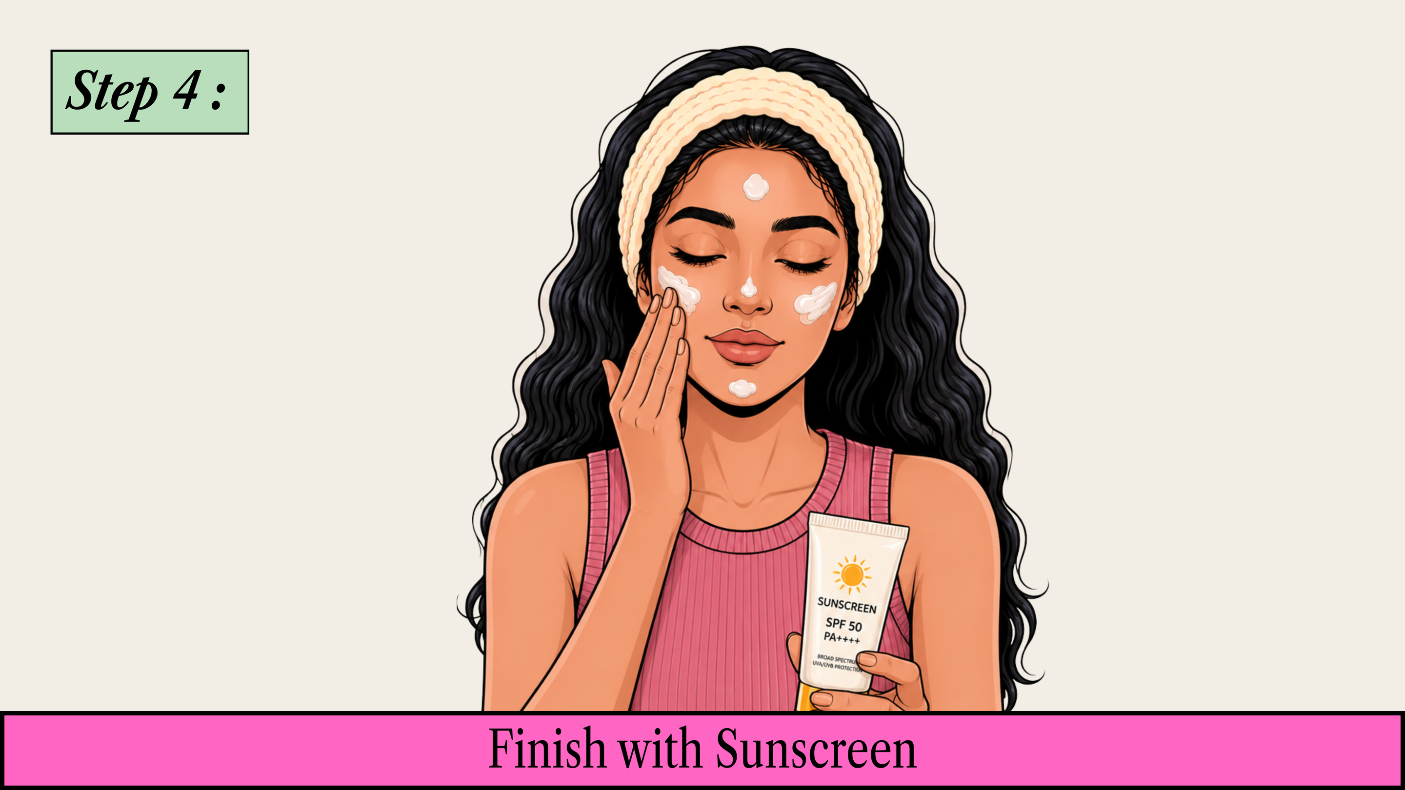 Step 4: Finish with Sunscreen