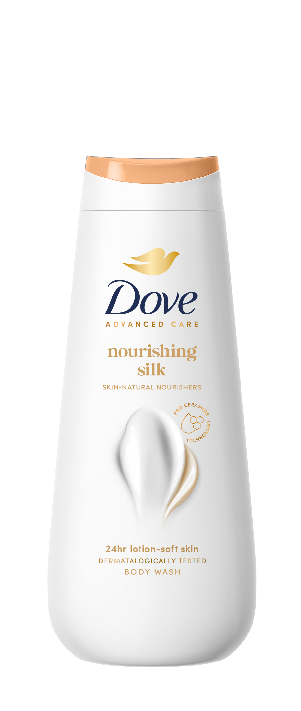 Dove Nourishing Silk Body Wash 400 ml packshot