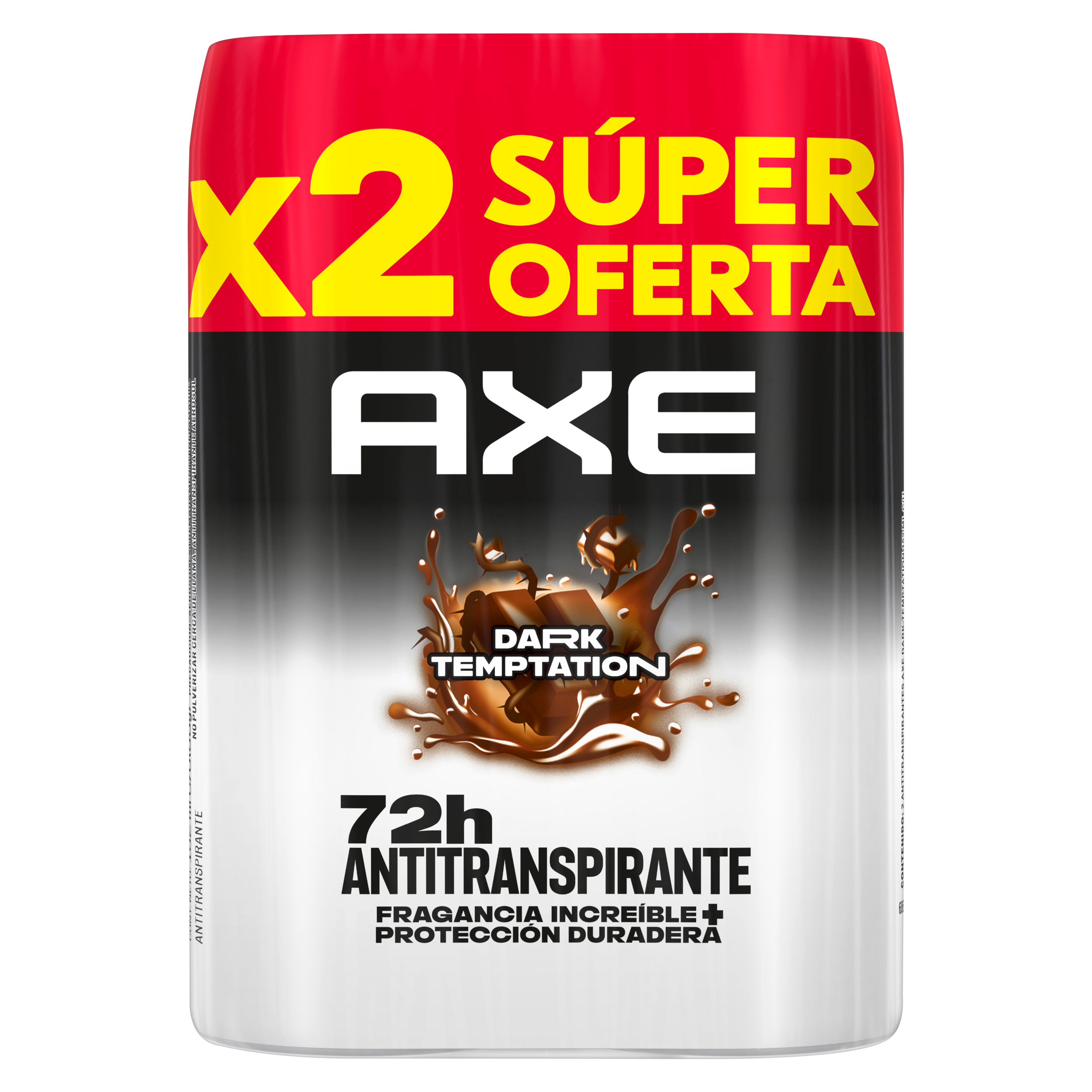 Protégete contra el sudor con el antitranspirante en aerosol AXE Dark Temptation packshot