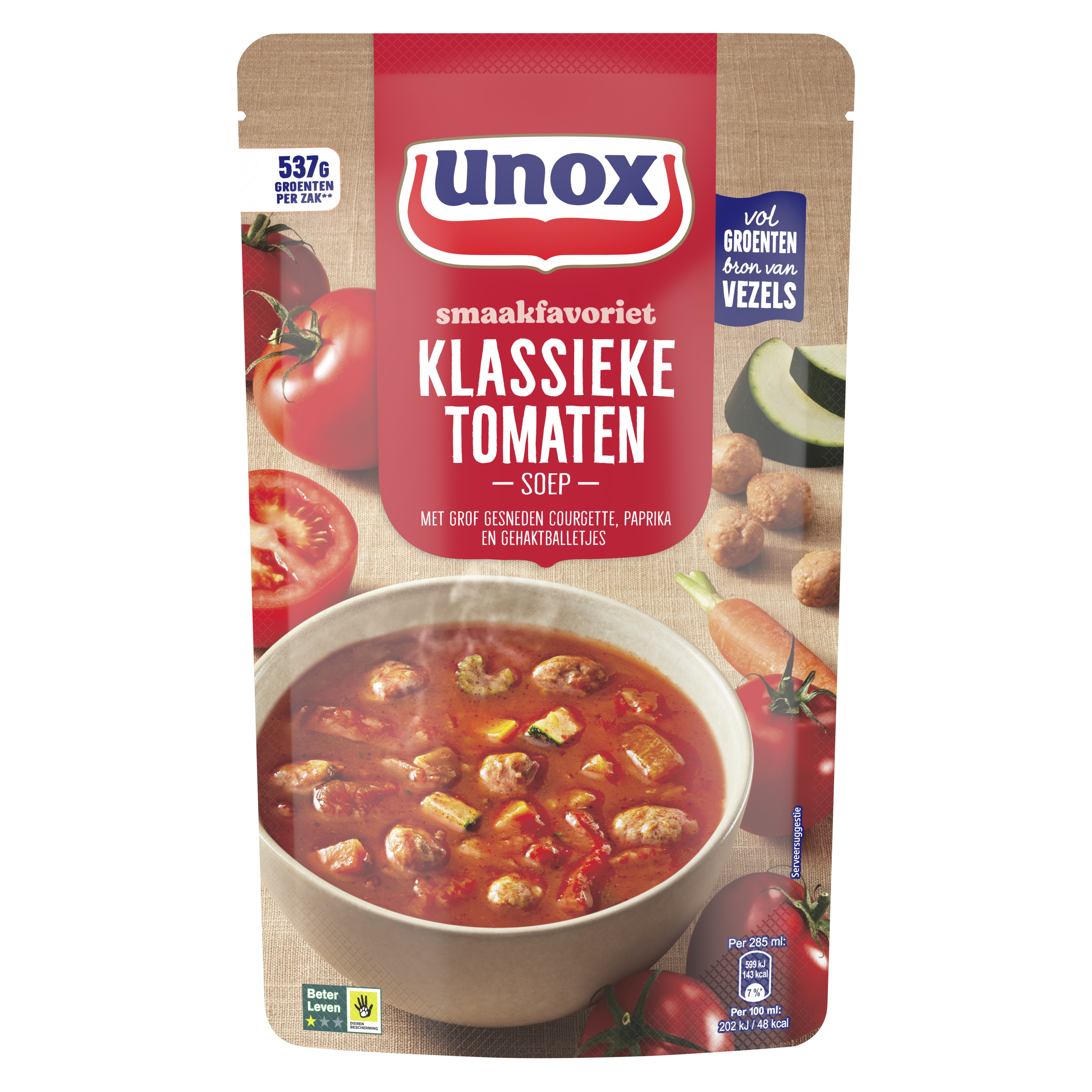 Unox  Soep In Zak Tomatensoep 570 ml packshot