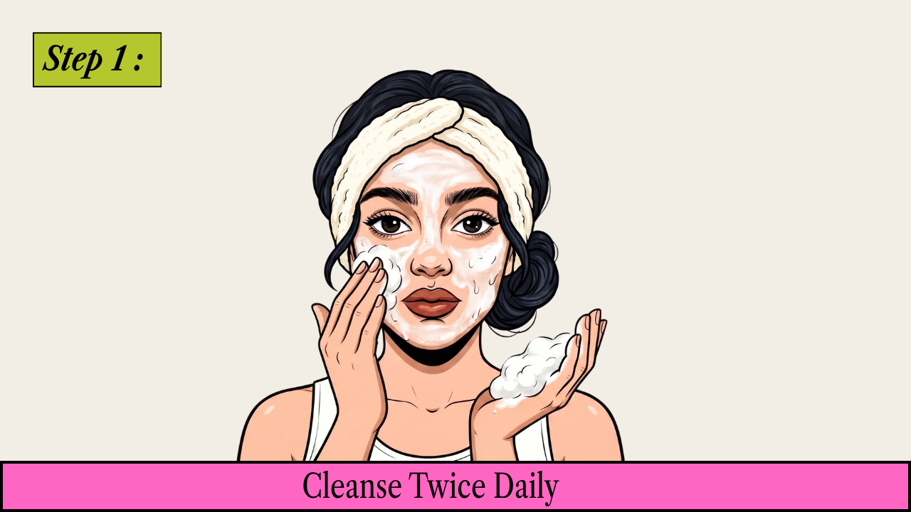 Step 1: Cleanse Twice Daily