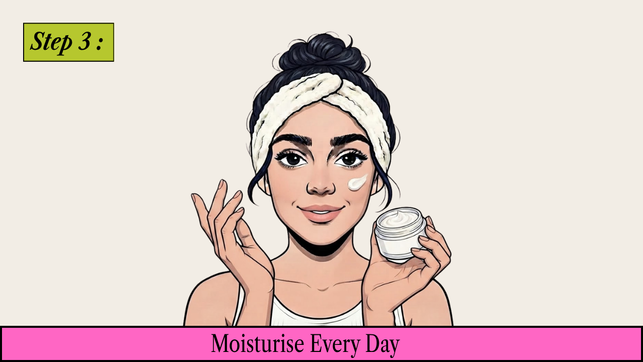 Step 3: Moisturise Every Day