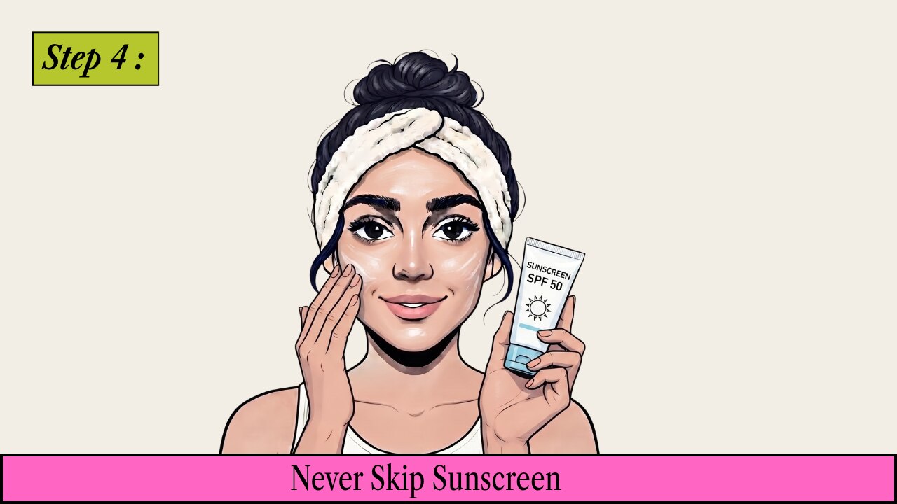 Step 4: Never Skip Sunscreen
